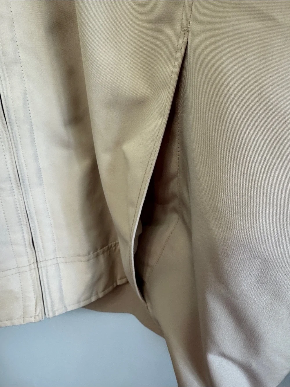 Dockers Men's Light Beige Zip Jacket